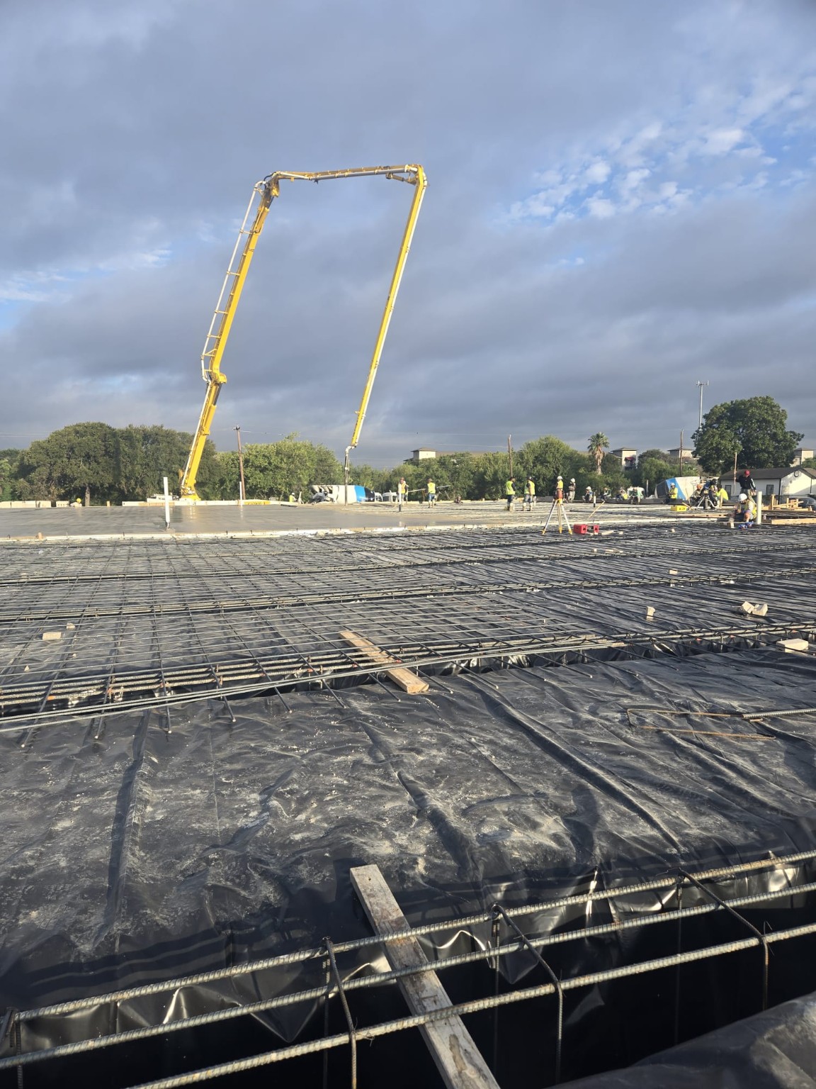 Rebar installation and foundation reinforcement project by Gaston Hernandez Construction in San Antonio, Texas