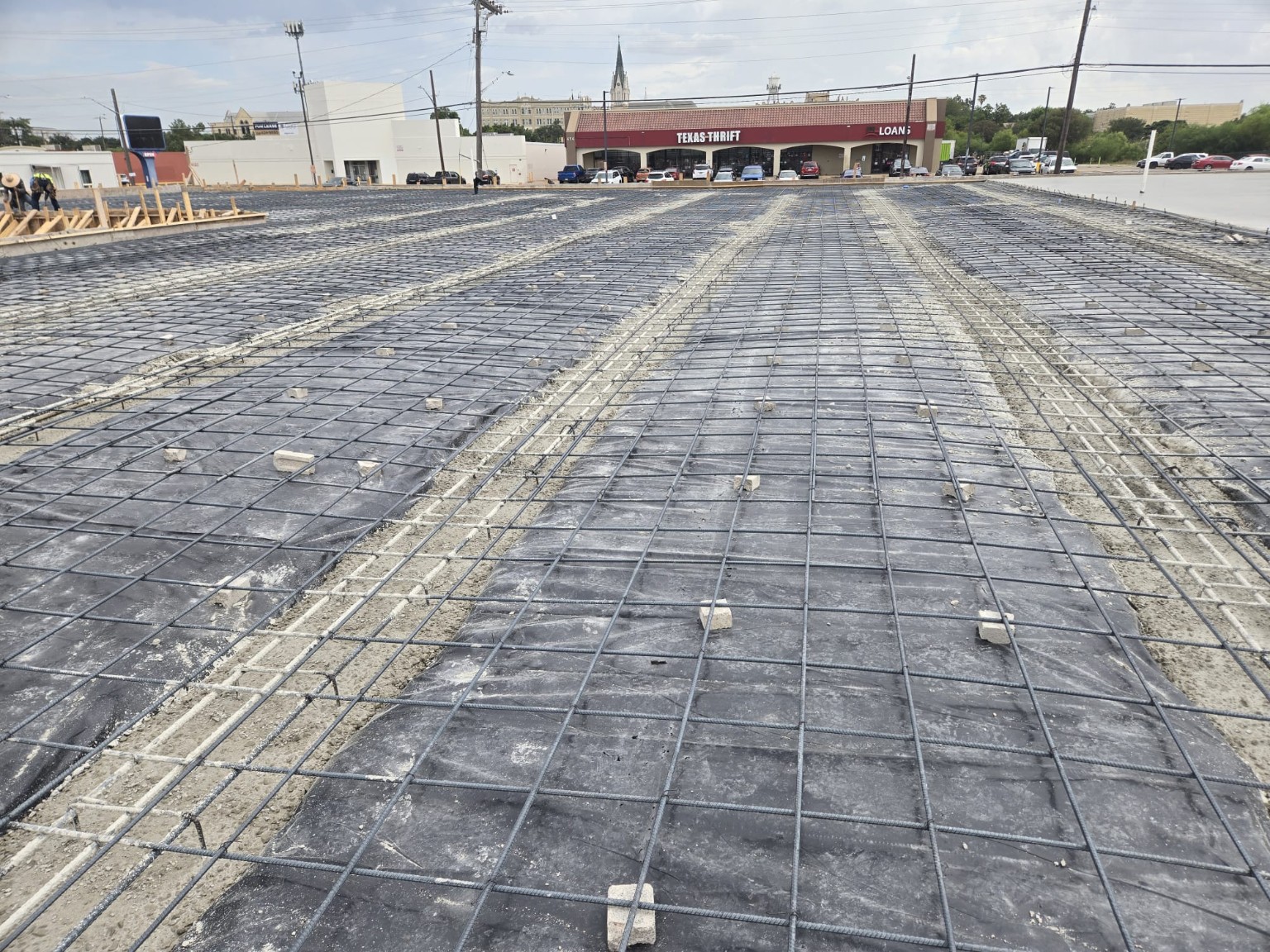 Rebar installation and foundation reinforcement project by Gaston Hernandez Construction in San Antonio, Texas